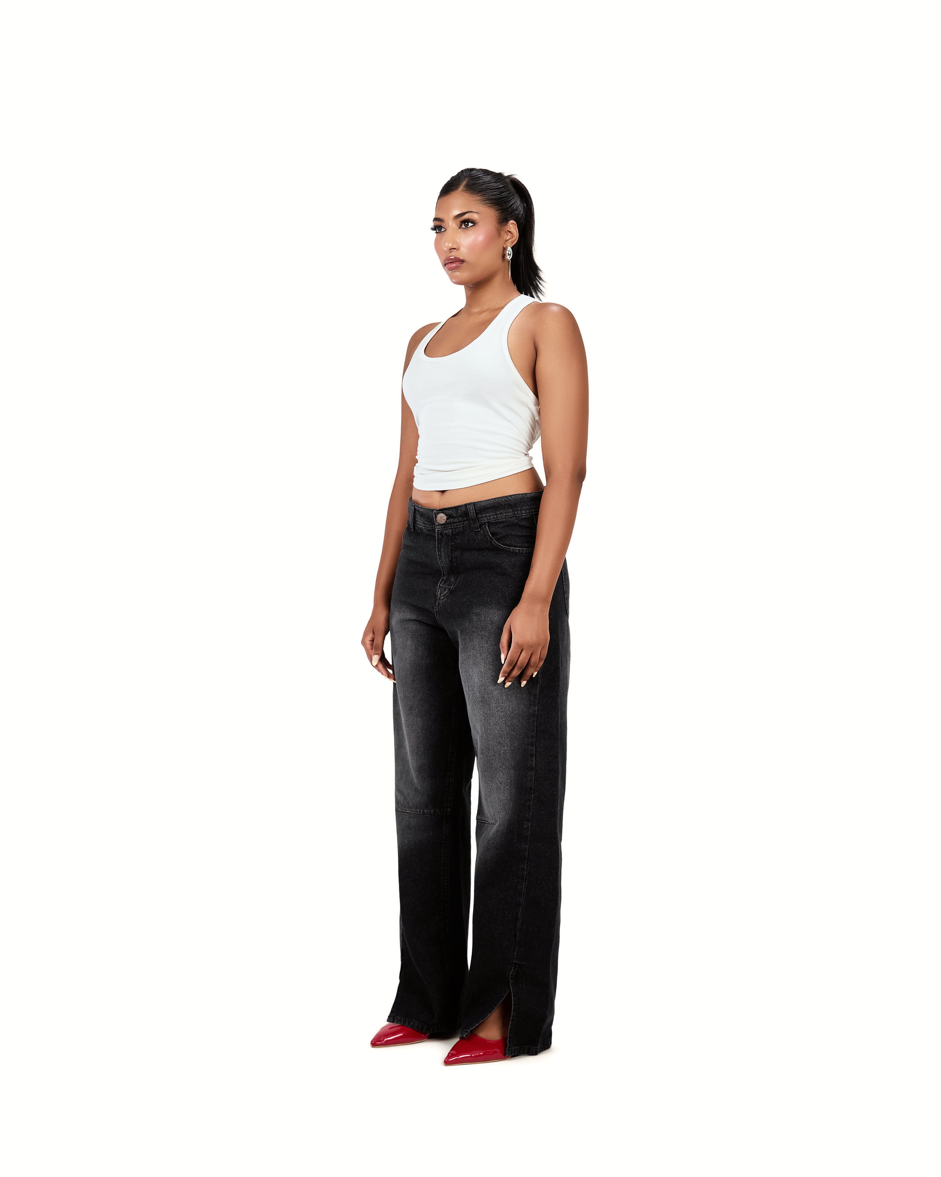 Black Washed Jeans